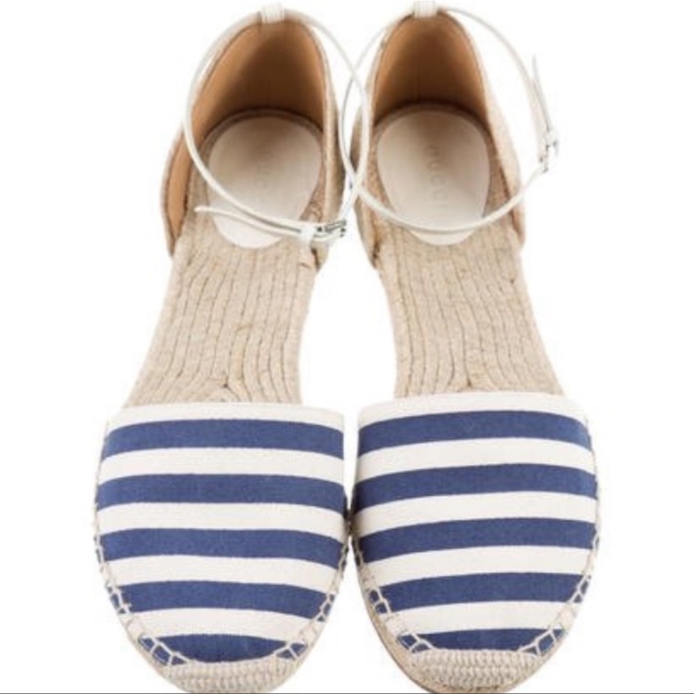 Authentic Gucci Striped Espadrilles